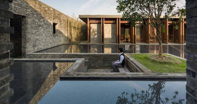 San Bernardo Chapel with clay blocks; Brick Award 2018 Special Prize Winner Category "Sharing Public Spaces"; Nicolás Campodonico Estudio; Photo: Nicolás Esteban Campodonico