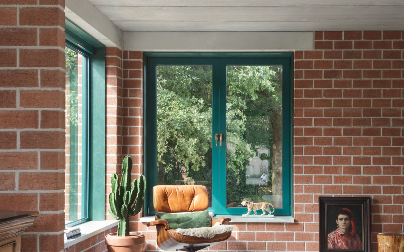 Atlas House, single-family house with facing bricks, Brick Award 2018 Winner Categoy "Feeling at home", Monadnok, Photo: Stijn Bollaert