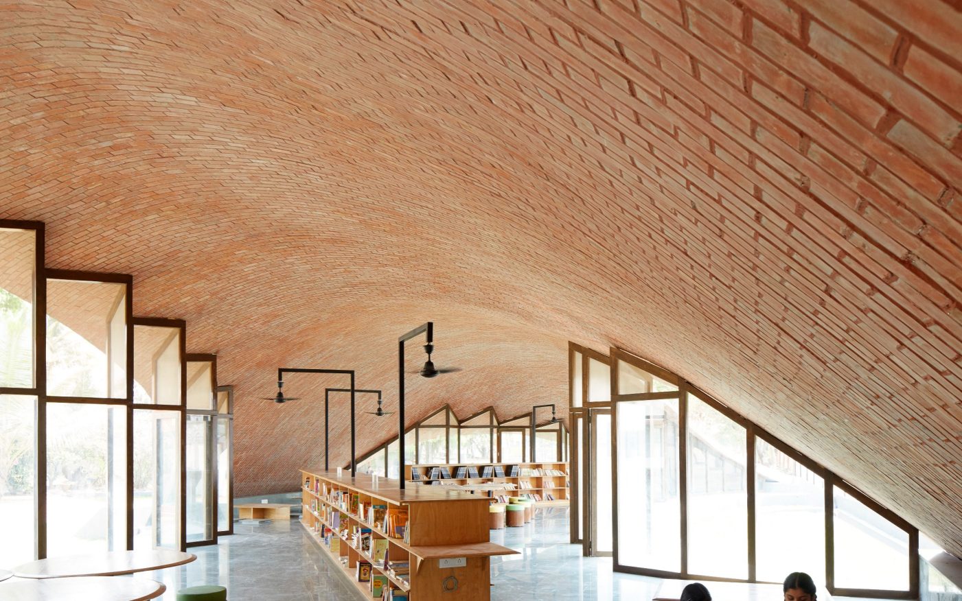 Maya Somaiya Library; Brick Award 2020 Category "Building Outside The Box"; Architects: Sameep Padora & Associates, Photo:  Edmund Sumner