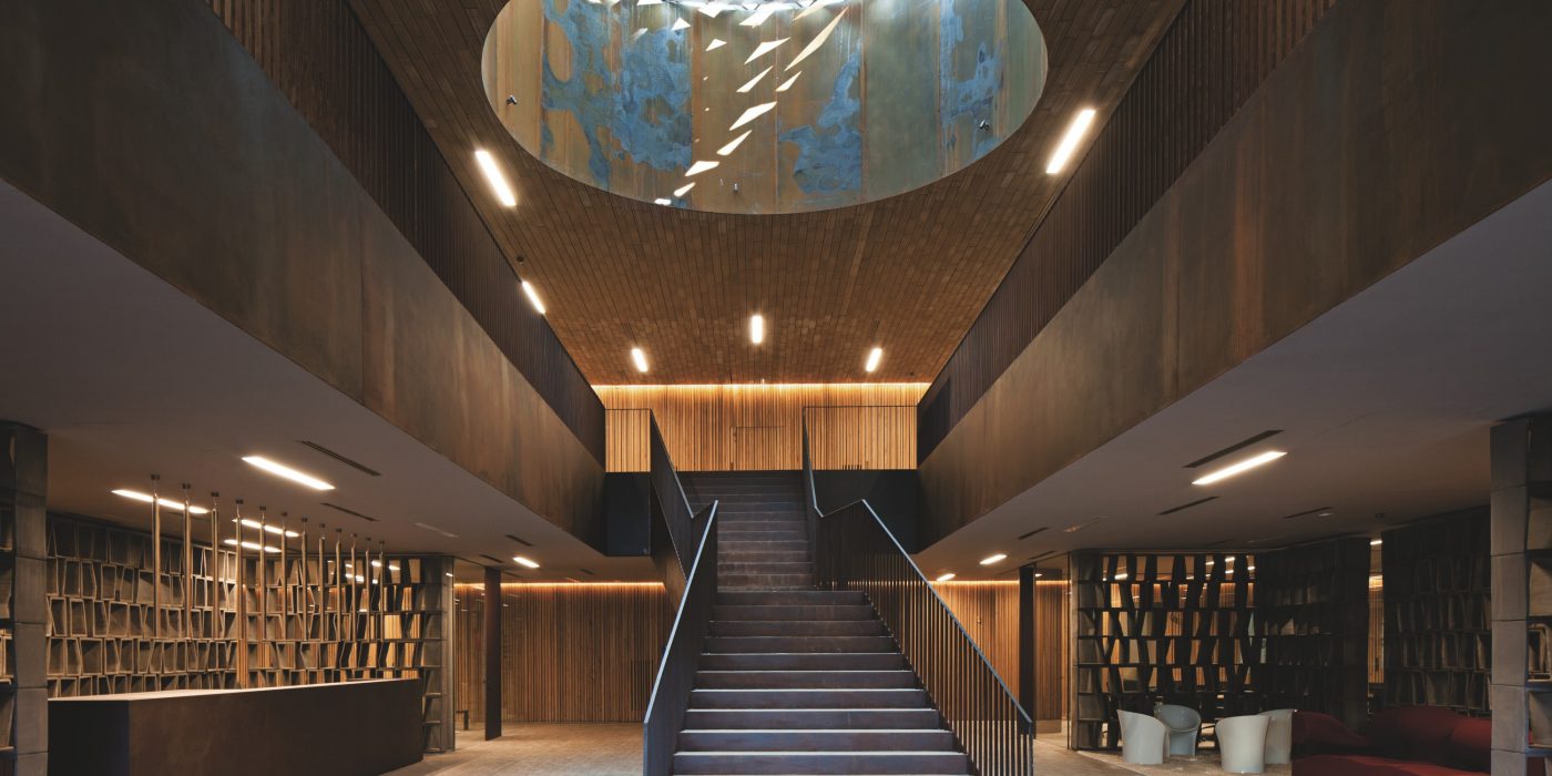 Cantina Antinori, winery, offices, museum, auditorium and restaurant with facing bricks, interior cladding bricks; Brick Award Nominee 2014; Archea Associati; Photo:  Leonardo Finotti