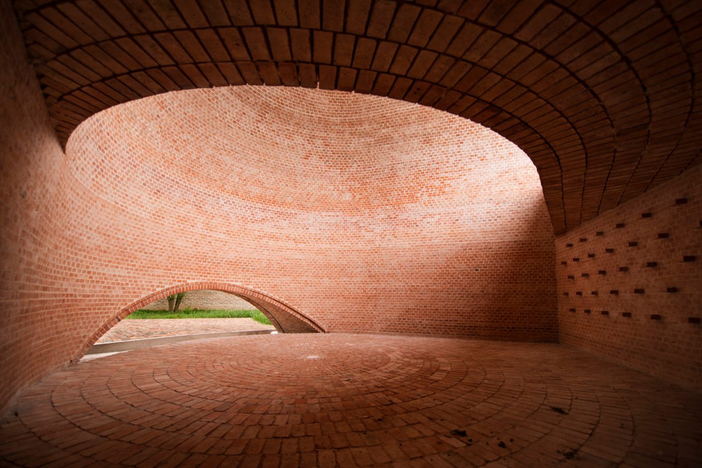 San Bernardo Chapel with clay blocks; Brick Award 2018 Special Prize Winner Category "Sharing Public Spaces"; Nicolás Campodonico Estudio; Photo: Nicolás Esteban Campodonico