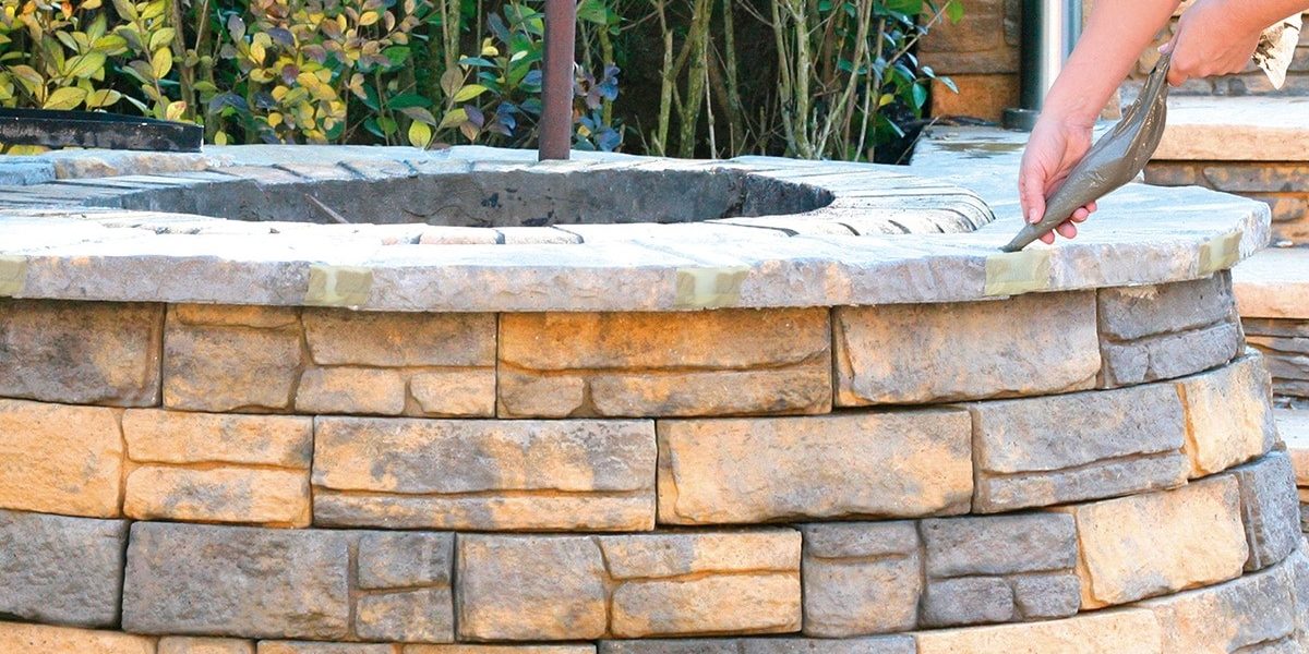 Semmelrock Výstavba Bradstone ohniska