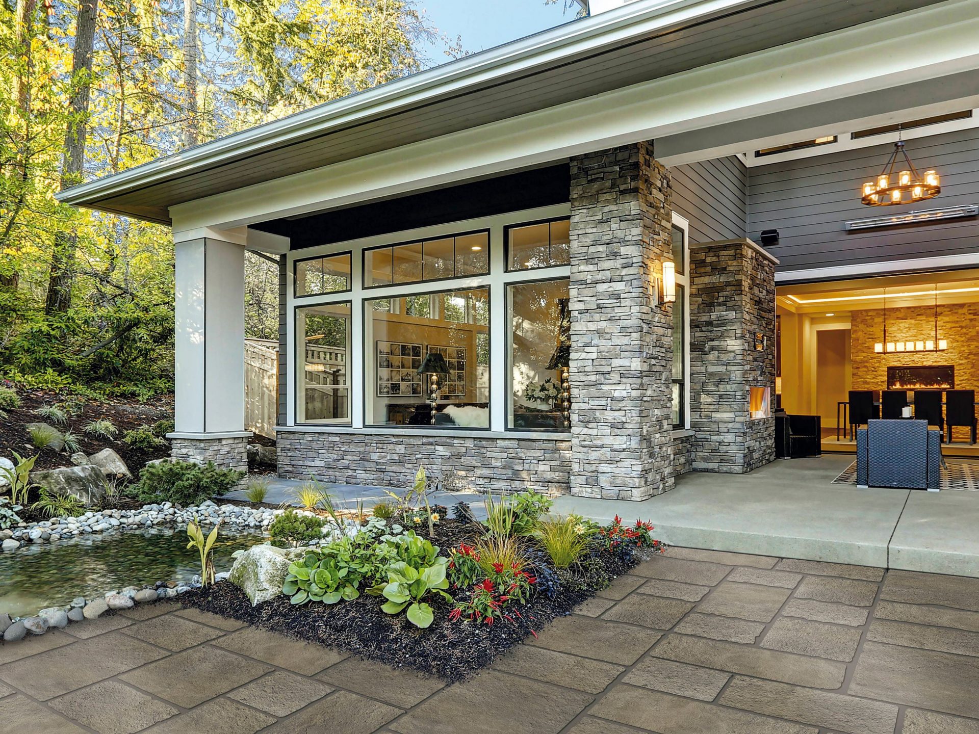 Kompozičná fotografia produktu Bradstone Lias dymová hnedá