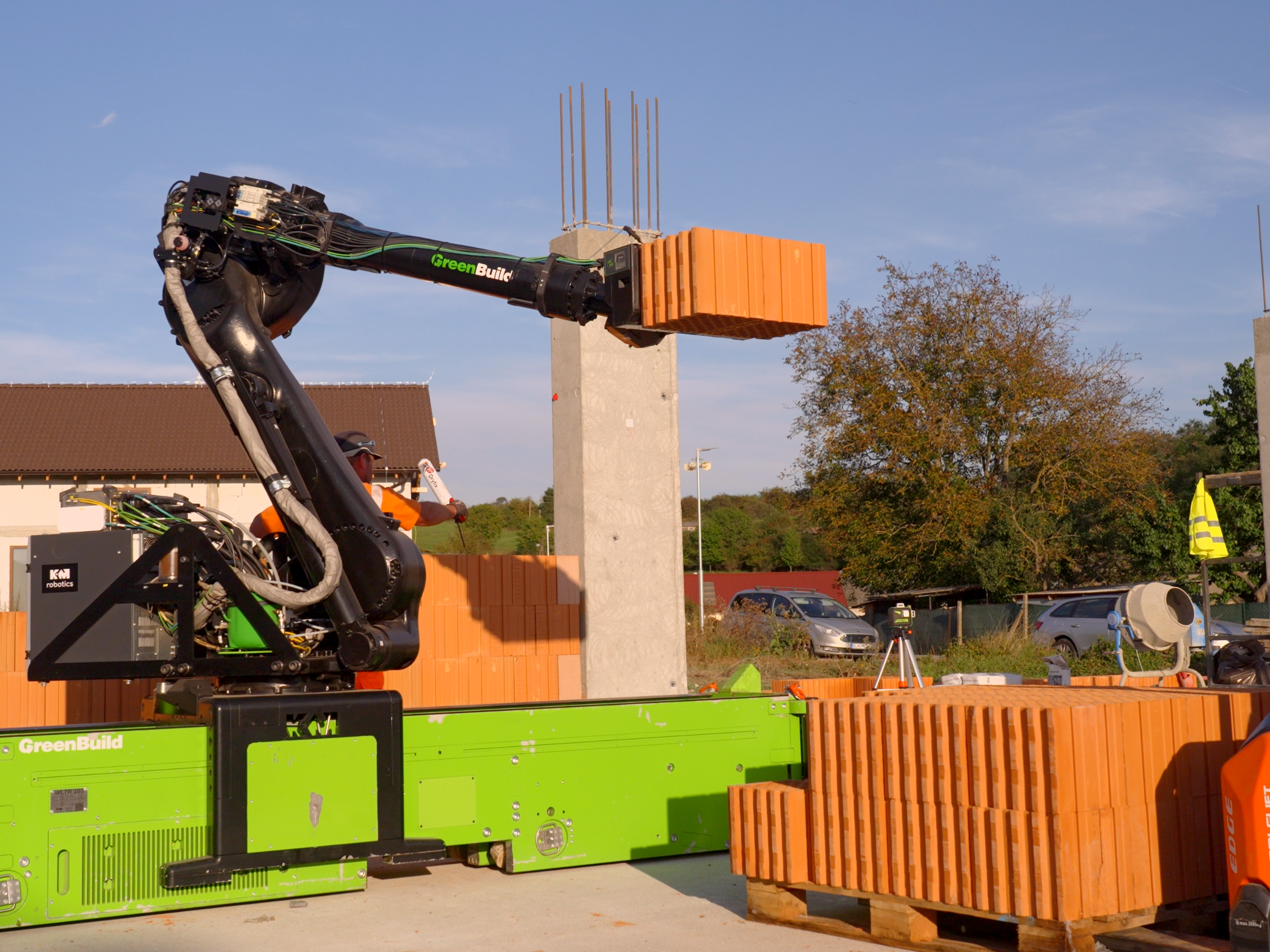 Murovací robot WLTR prvá stavba Slovensko