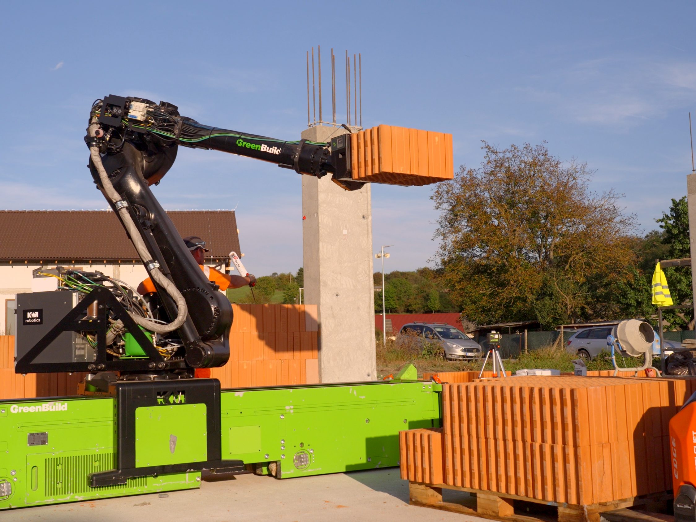 Murovací robot WLTR prvá stavba Slovensko