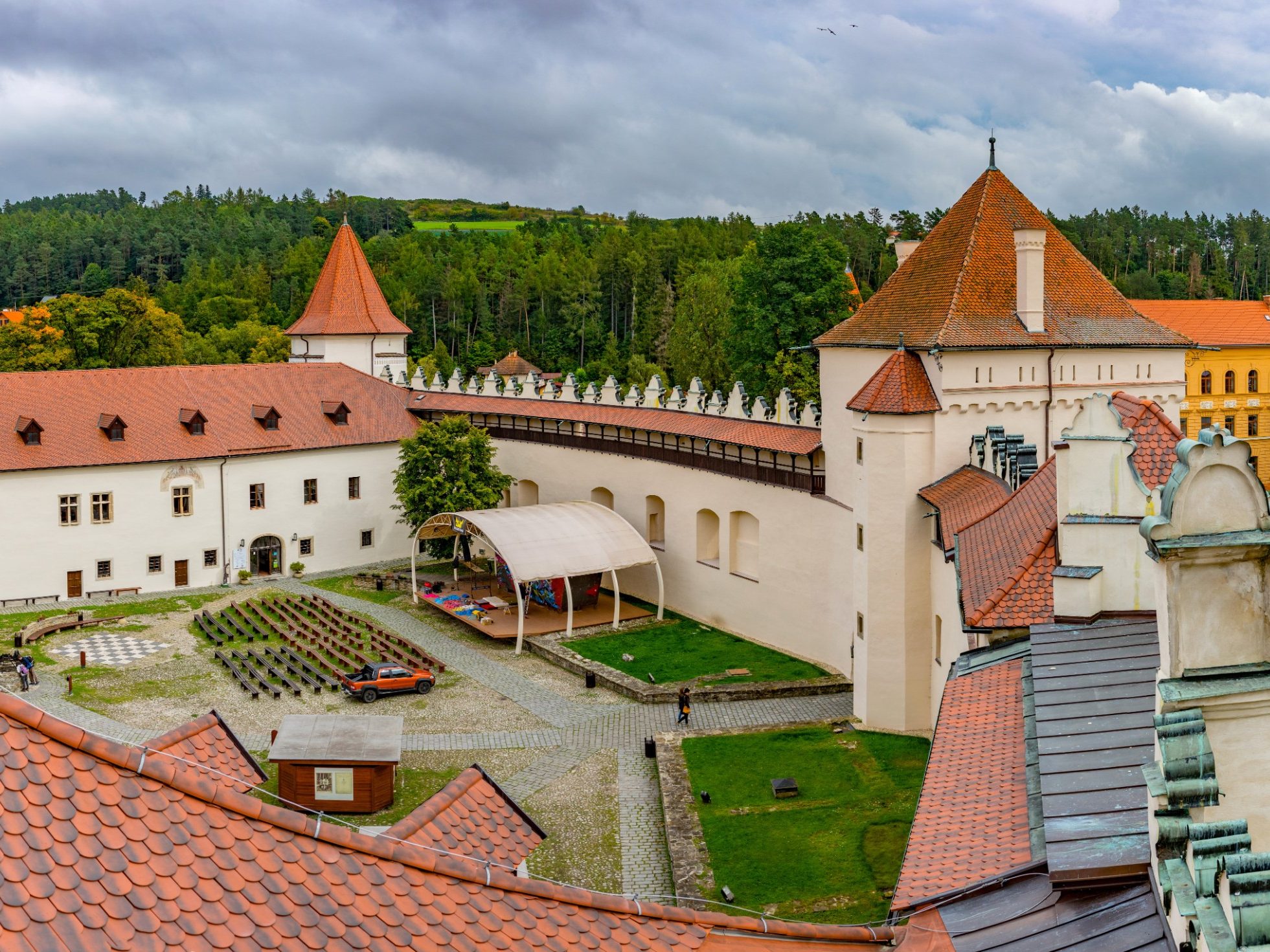 Historická budova Hrad Kežmarok Bobrovka antik OR