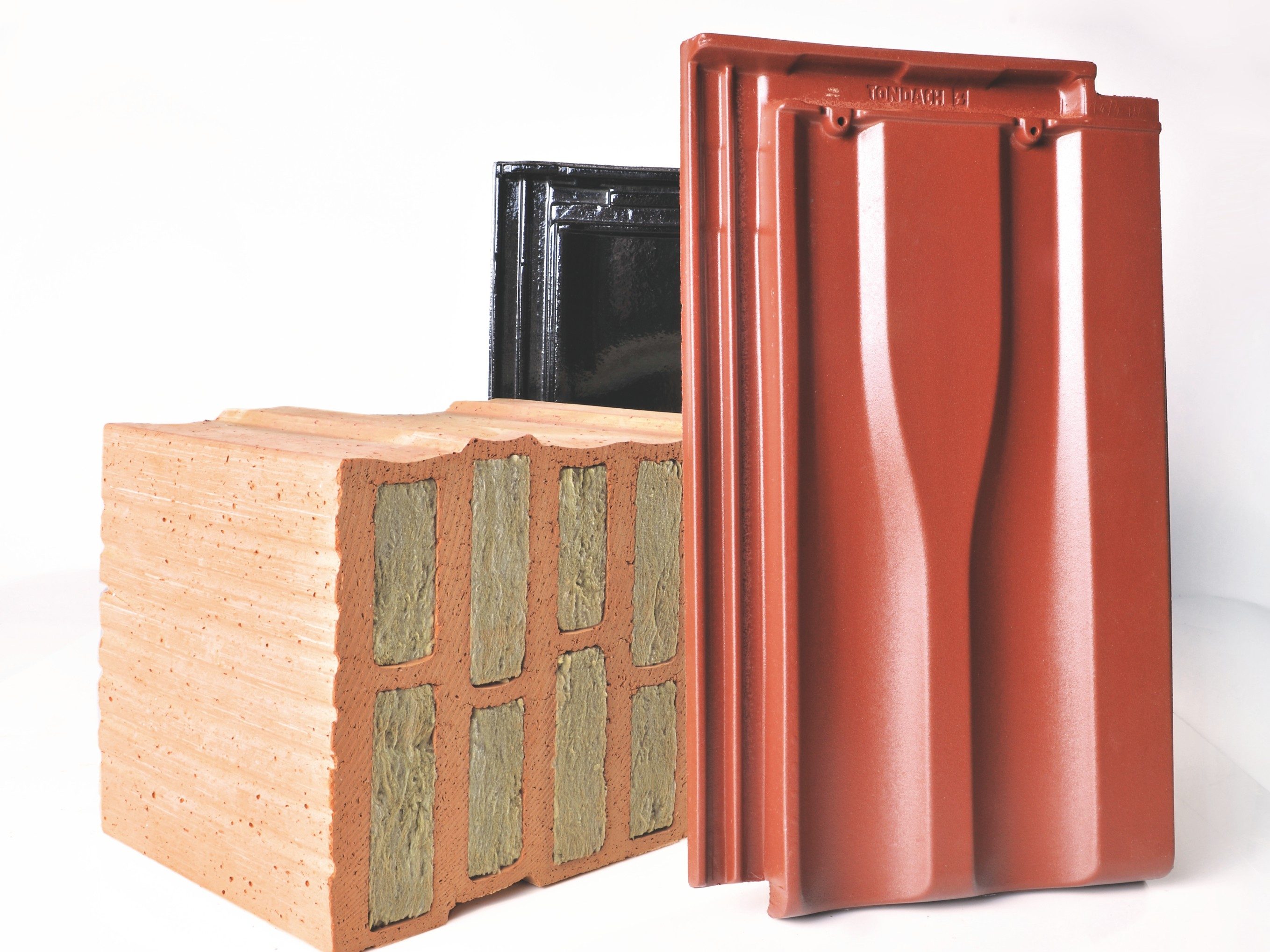 Set of brick and roof tile 