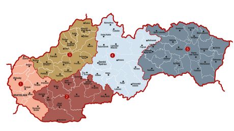 Mapa predajných oblastí