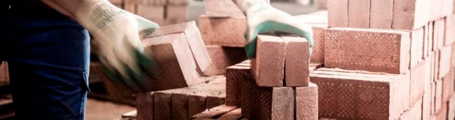 An image showing bricks in factory.