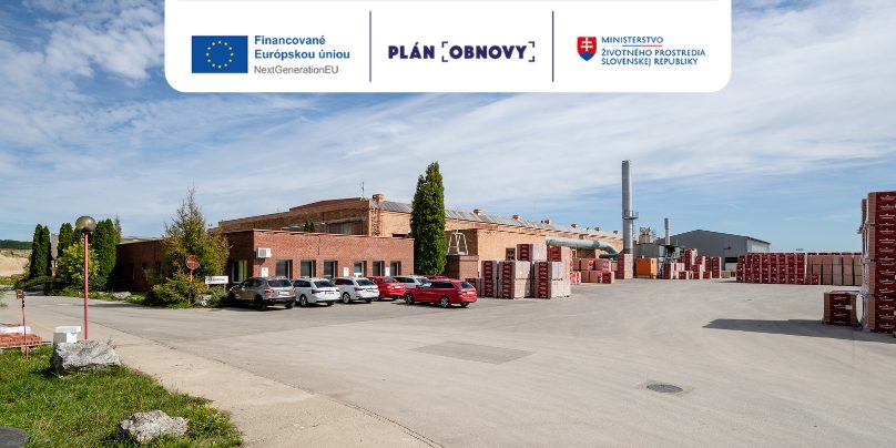 Závod Boleráz - s logom plánu obnovy (dekarbonizácia)