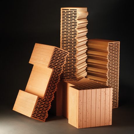 Set of bricks Porotherm Eko+ with black background