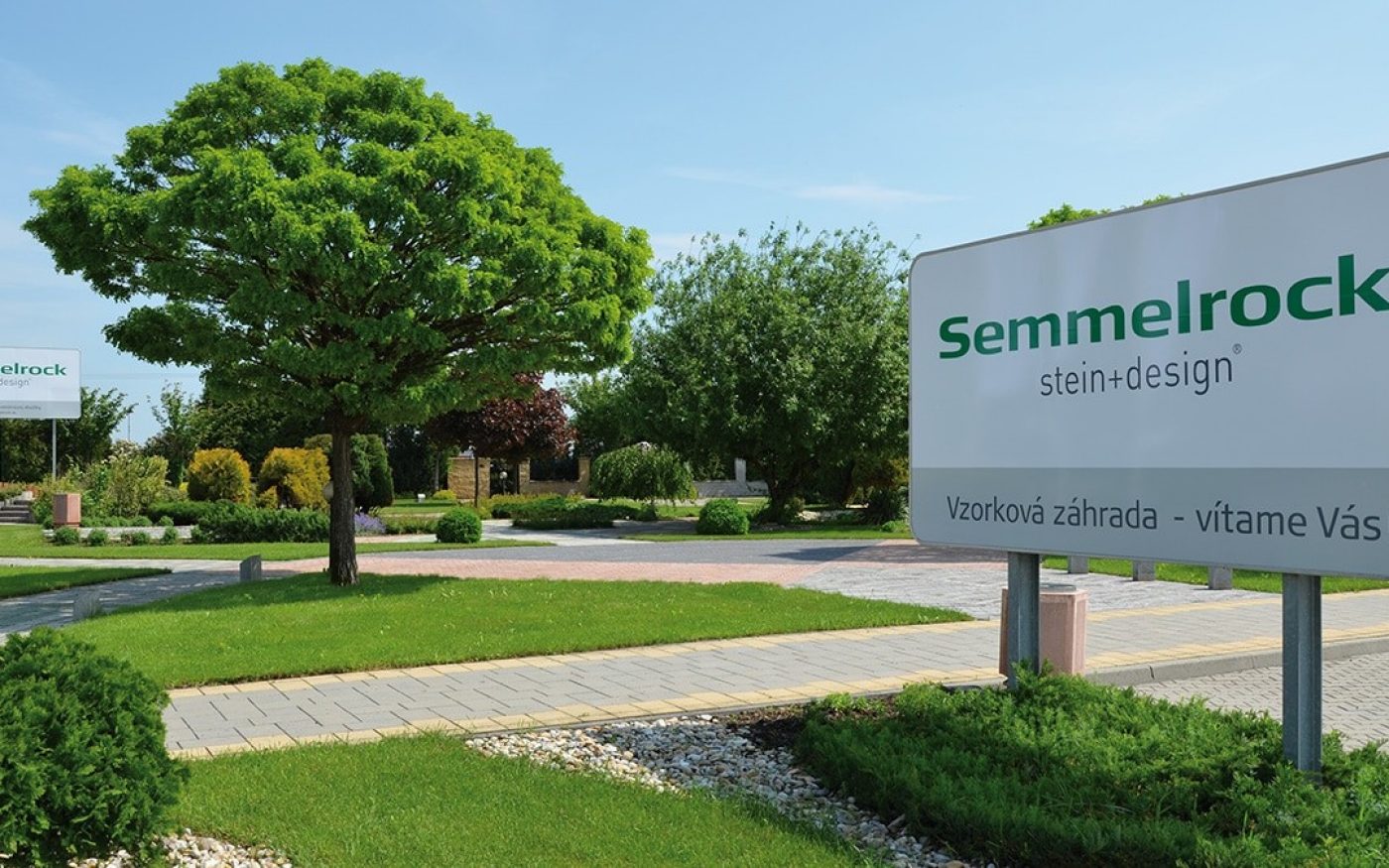 Fotografia vzorkovej záhrady v Seredi