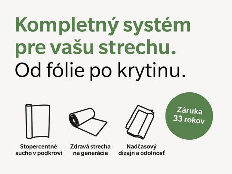 Tondach komplatný systém pre strechu a záruka
