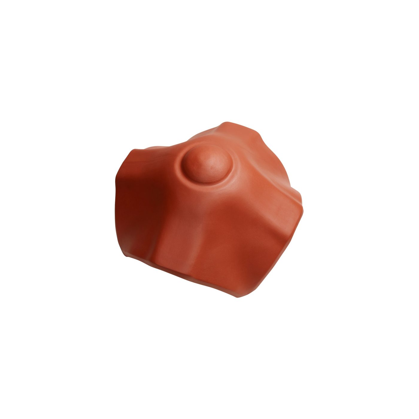 Singl product shot of the Dividing ridge X to ridge C2 Engoba red roofing accessories