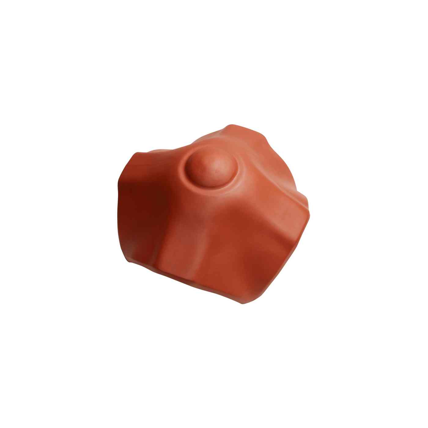 Singl product shot of the Dividing ridge X to ridge C2 Engoba red roofing accessories