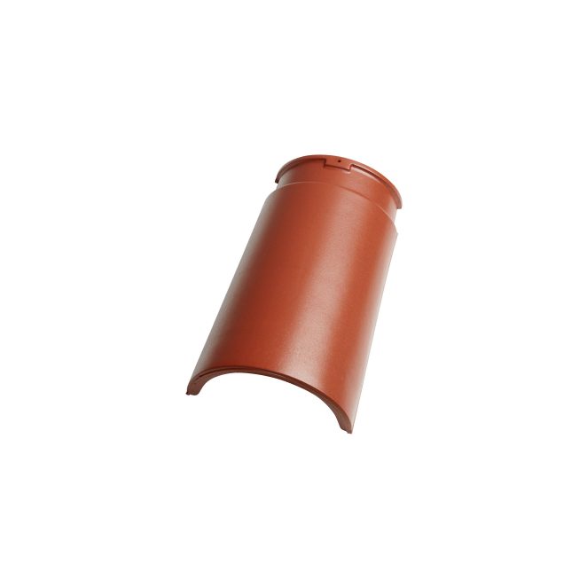 Singl product shot of the Ridge straght nr.6 Engoba red roofing accessories