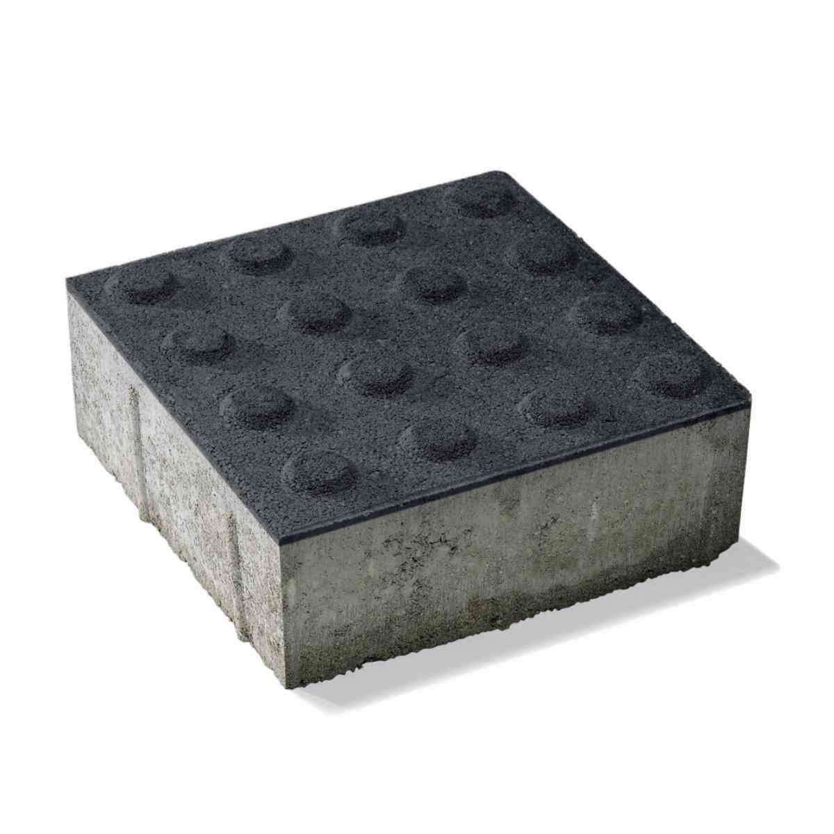 Obrázok produktu Dlažba pre nevidiacich s výstupkami čierna 20x20