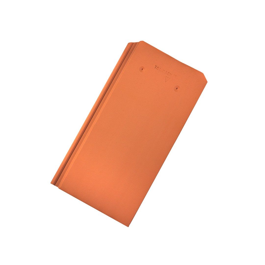  Fotografia škridly Drážková bobrovka hladká rovný rez prírodná