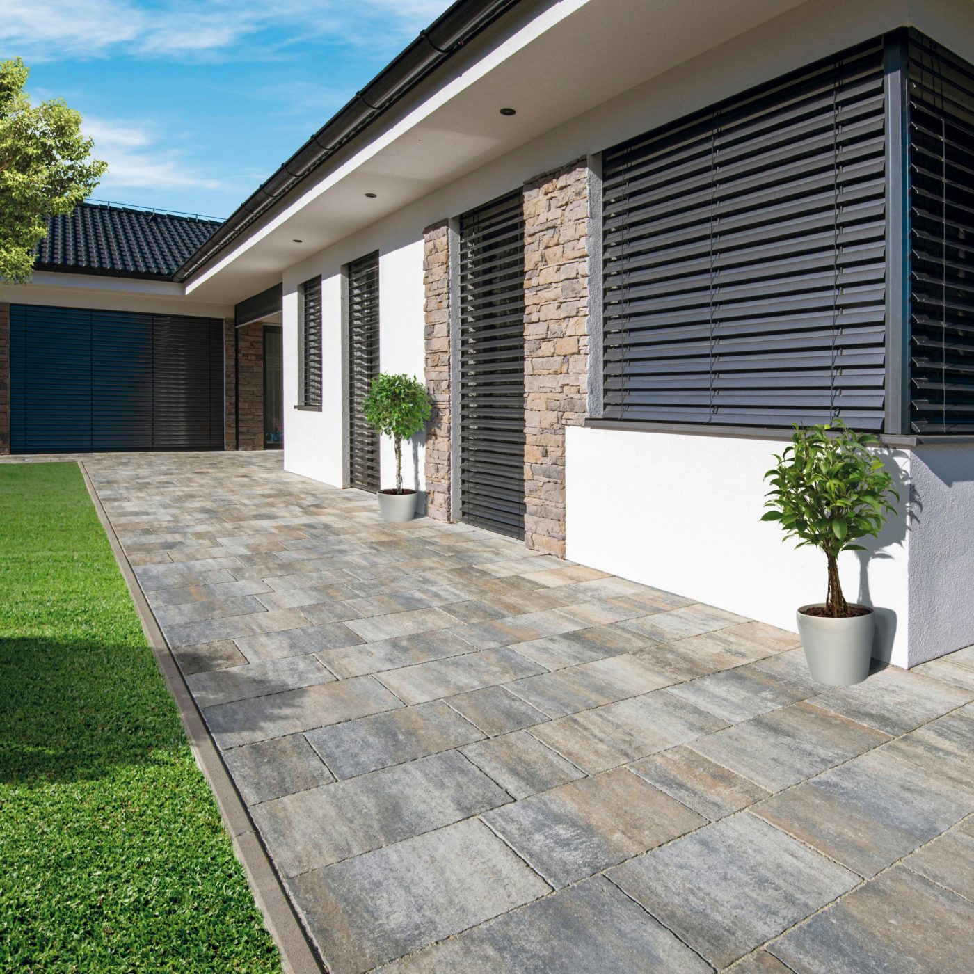 Kompozičná fotografia produktu NOVA 7 dymová hnedá melírovaná