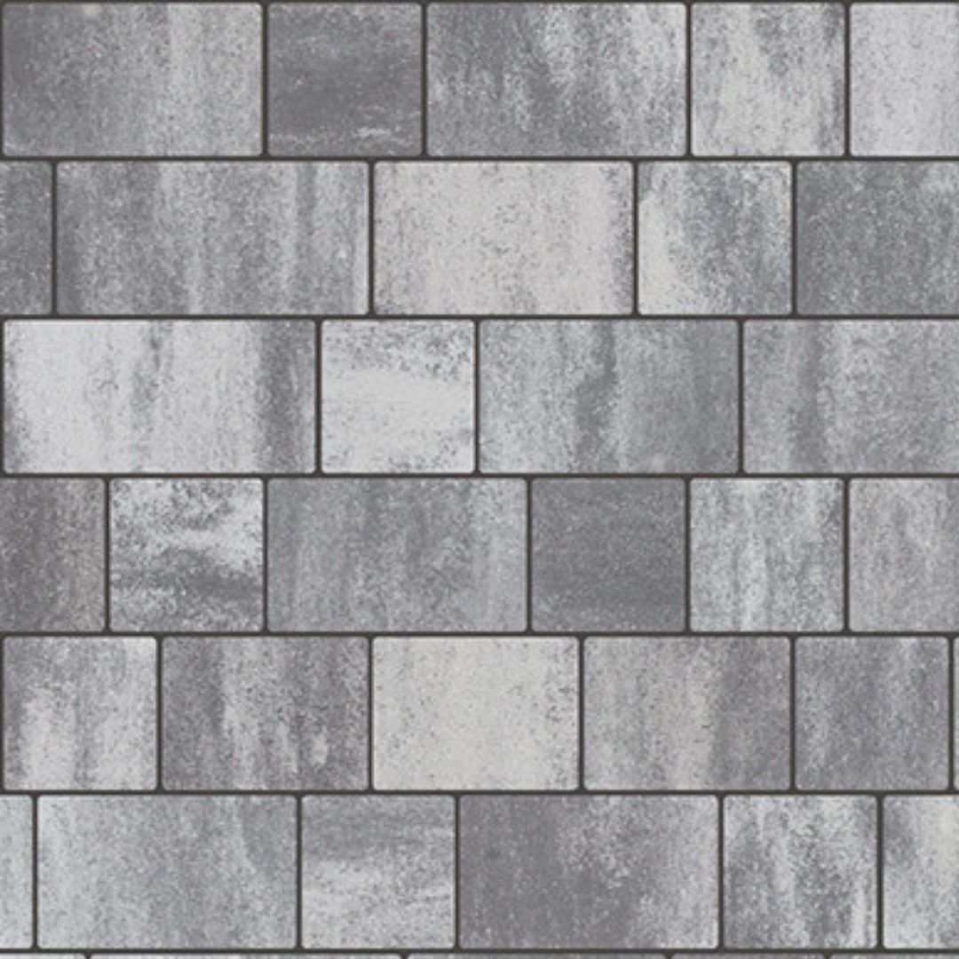 Country kombi sivo-čierna melírovaná