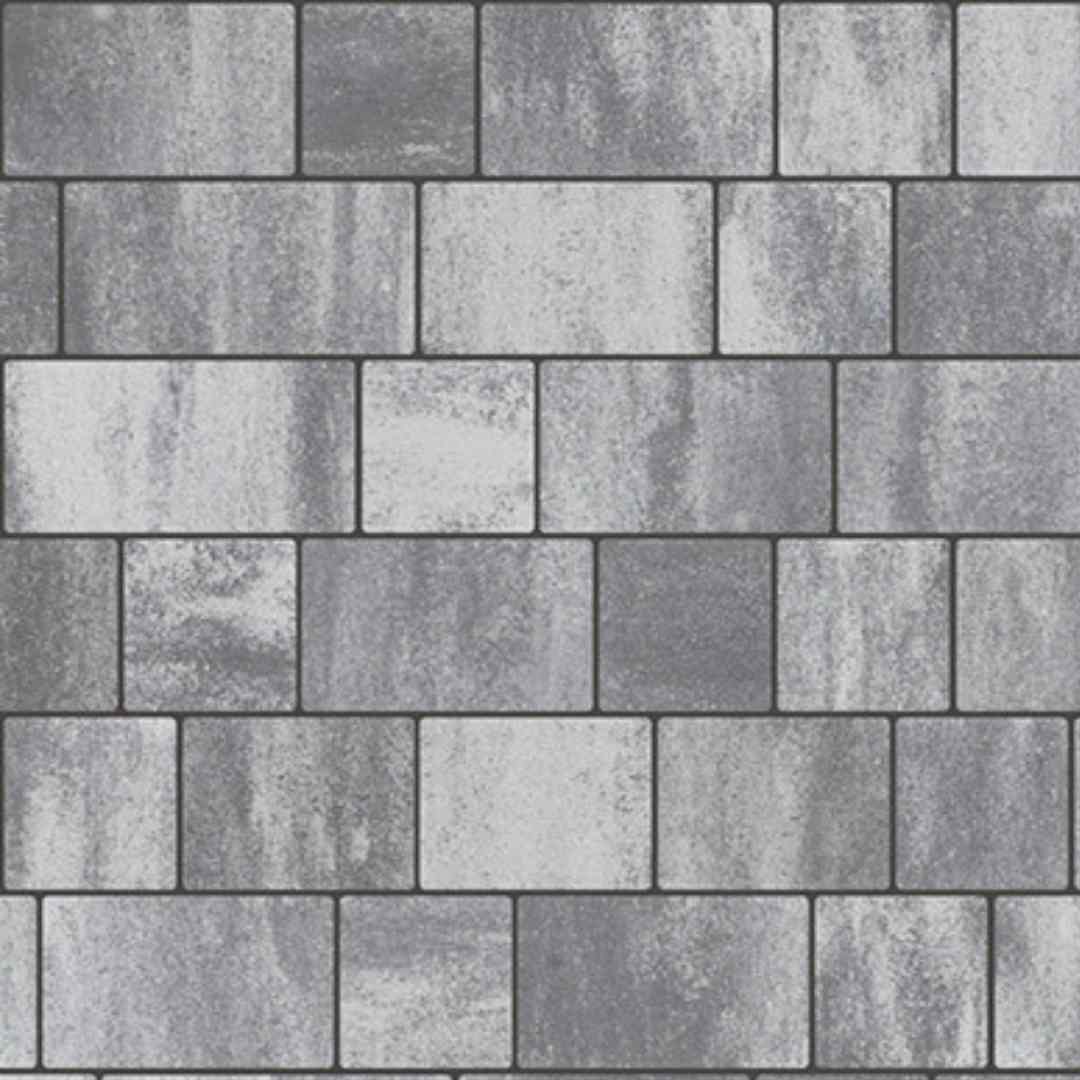 Country kombi sivo-čierna melírovaná