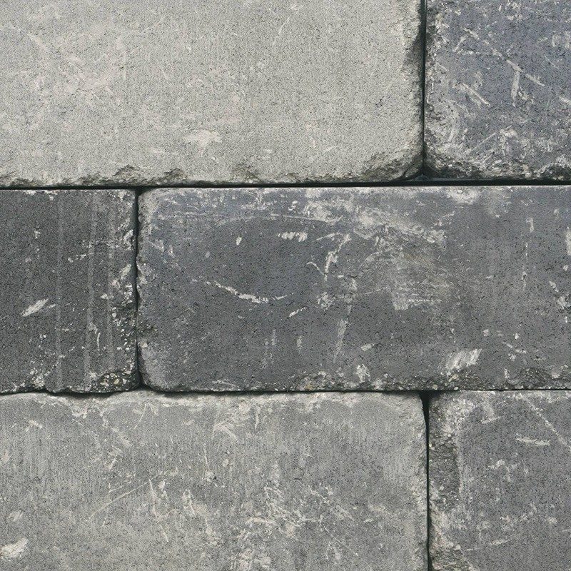 Farba produktu Castello plotový systém sivo-čierna melírovaná otĺkaný povrch