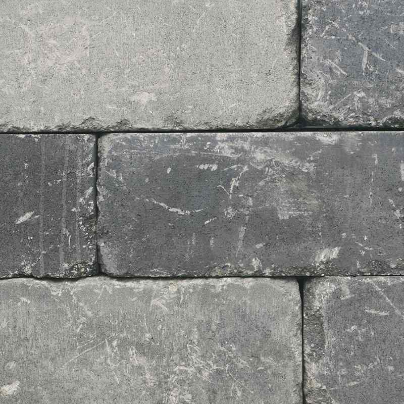 Farba produktu Castello plotový systém sivo-čierna melírovaná otĺkaný povrch