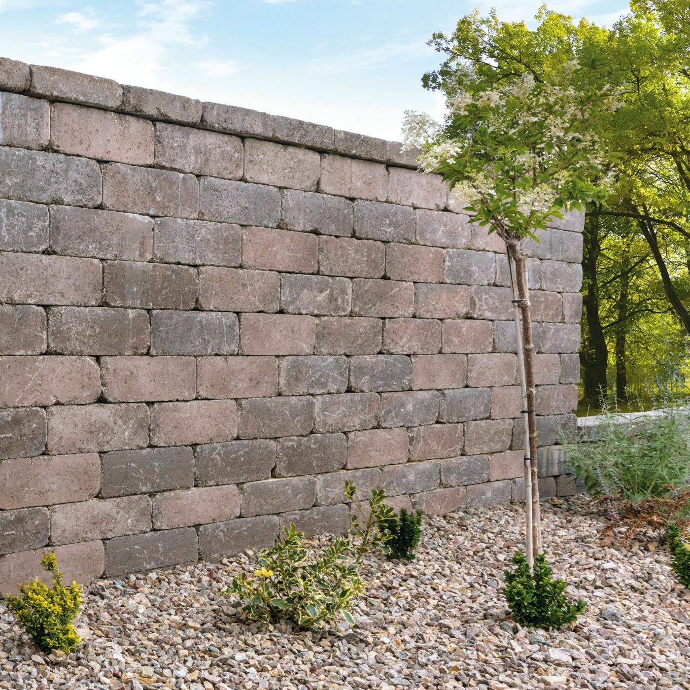 Referenčná fotografia produktu Castello plotový systém hnedá melírovaná